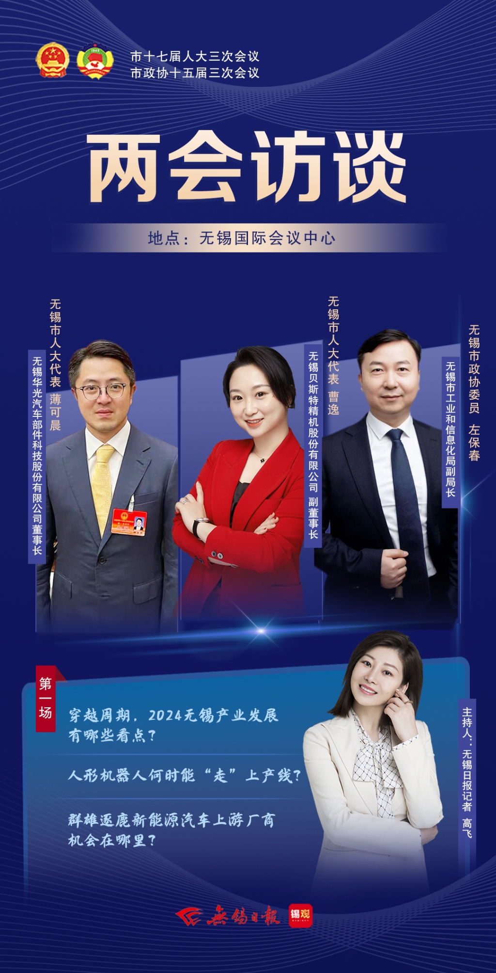 兩會訪談第一場：2024無錫產(chǎn)業(yè)發(fā)展有哪些看點？